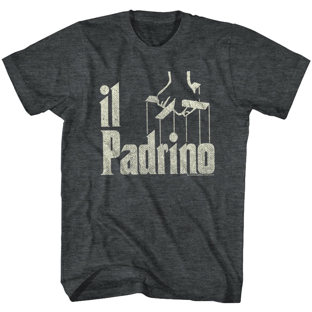 GODFATHER-IL-BLACK HEATHER ADULT S/S TSHIRT