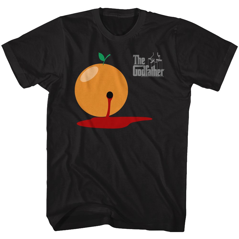 GODFATHER-BLOOD ORANGE-BLACK ADULT S/S TSHIRT