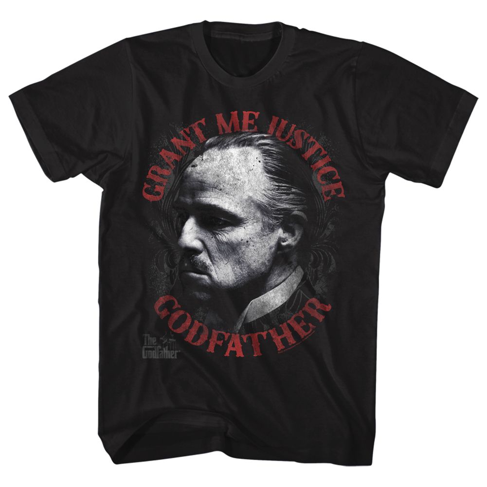 GODFATHER-JUSTICE-BLACK ADULT S/S TSHIRT