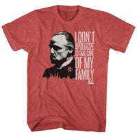 Thumbnail for GODFATHER-NO APOLOGIES-RED HEATHER ADULT S/S TSHIRT