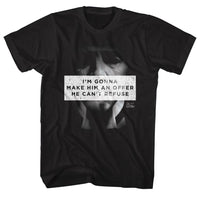 Thumbnail for GODFATHER-MAKE HIM AN OFFER-BLACK ADULT S/S TSHIRT