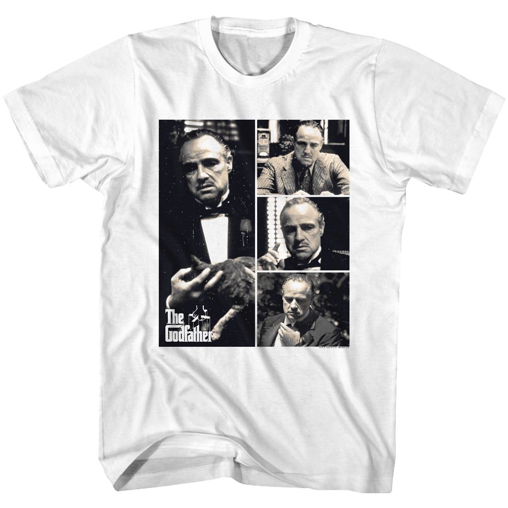 GODFATHER-MULTI HIT-WHITE ADULT S/S TSHIRT