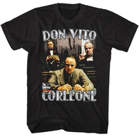 Thumbnail for GODFATHER-GODFATHER DON VITO COLLAGE-BLACK ADULT S/S TSHIRT