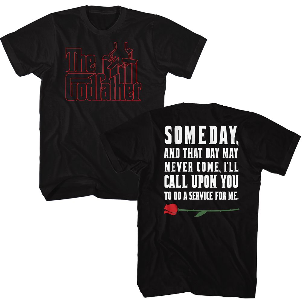 GODFATHER-GODFATHER DO A SERVICE FOR ME-BLACK ADULT S/S TSHIRT