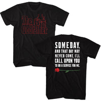 Thumbnail for GODFATHER-GODFATHER DO A SERVICE FOR ME-BLACK ADULT S/S TSHIRT