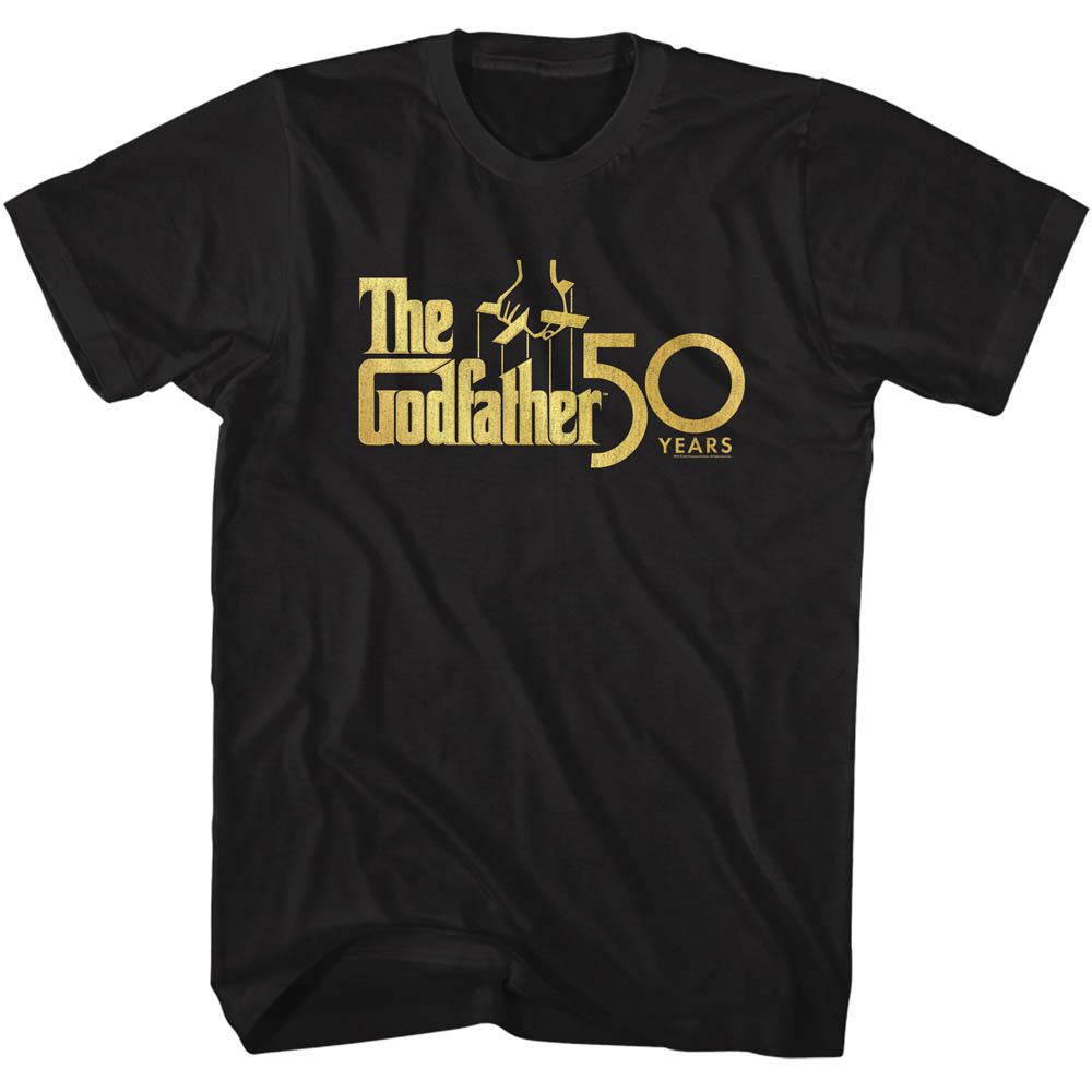 GODFATHER-GODFATHER 50 YEARS-BLACK ADULT S/S TSHIRT