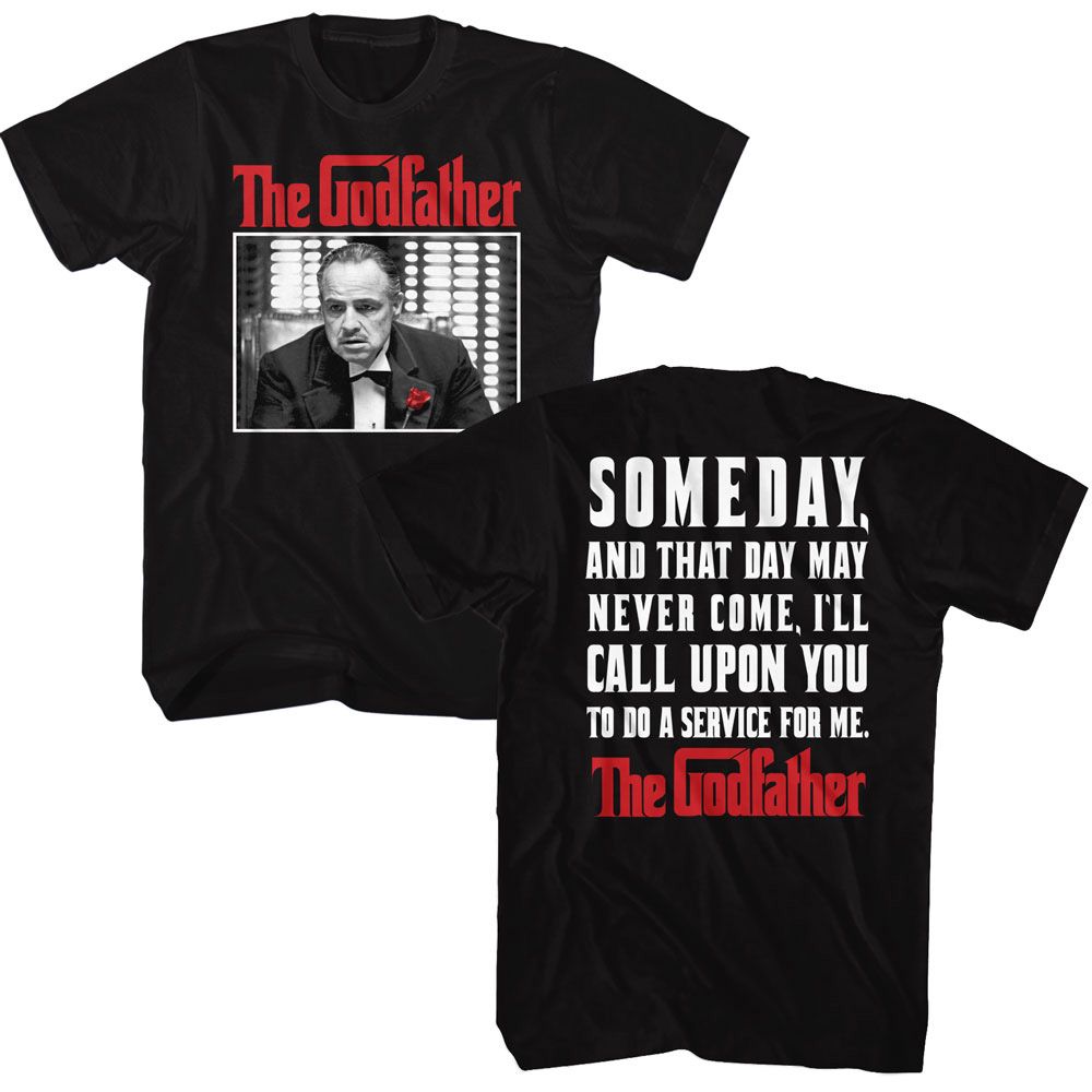 GODFATHER-GODFATHER DO A SERVICE-BLACK ADULT S/S TSHIRT