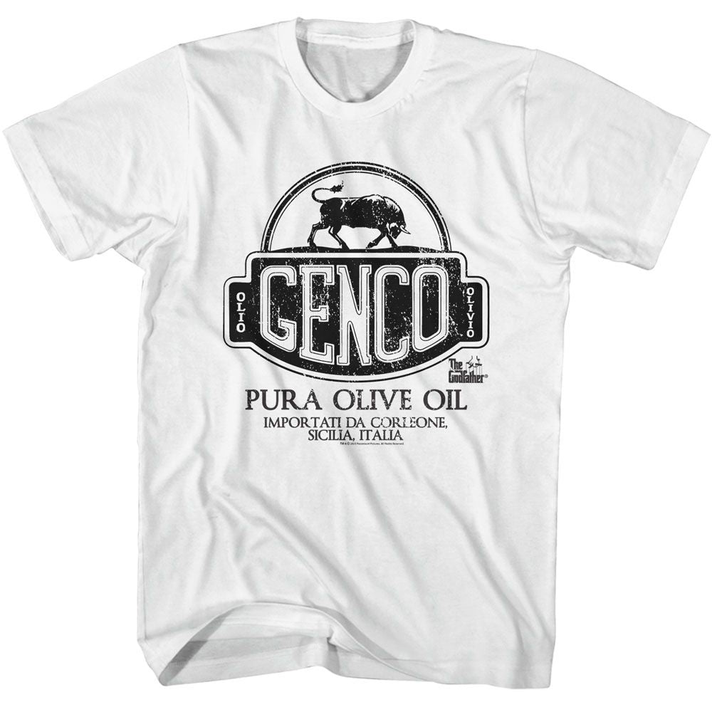 GODFATHER-GODFATHER GENCO PURA OLIVE OIL-WHITE ADULT S/S TSHIRT