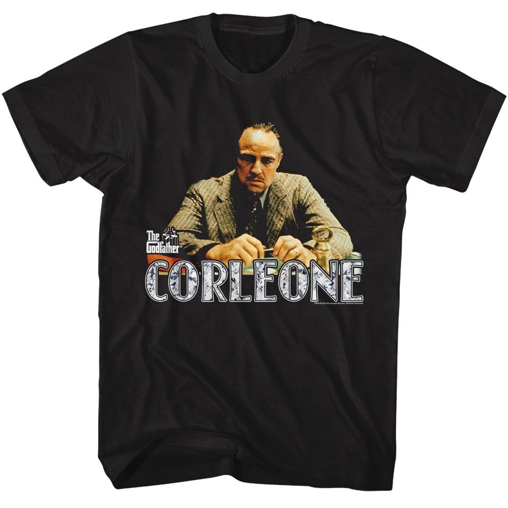 GODFATHER-GODFATHER CORLEONE-BLACK ADULT S/S TSHIRT