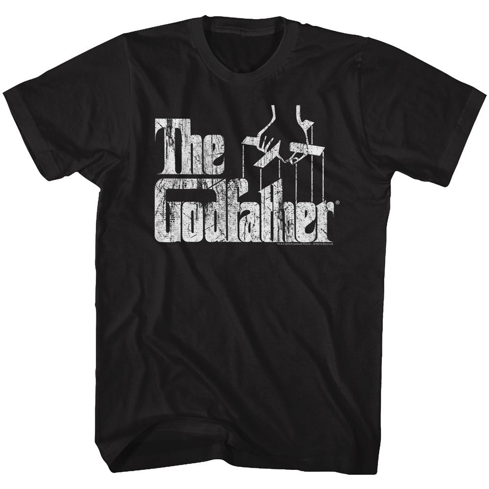 GODFATHER-DISTRESS COPY-BLACK ADULT S/S TSHIRT