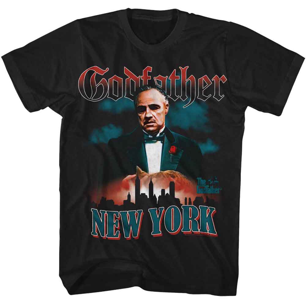 GODFATHER-GODFATHER NEW YORK-BLACK ADULT S/S TSHIRT