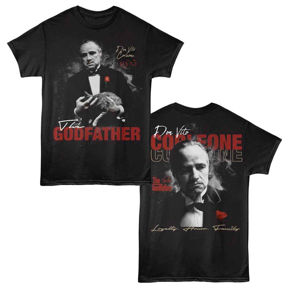 GODFATHER-GODFATHER LOYALTY HONOR FAMILY F B-BLACK ADULT S/S TSHIRT ***F&B***
