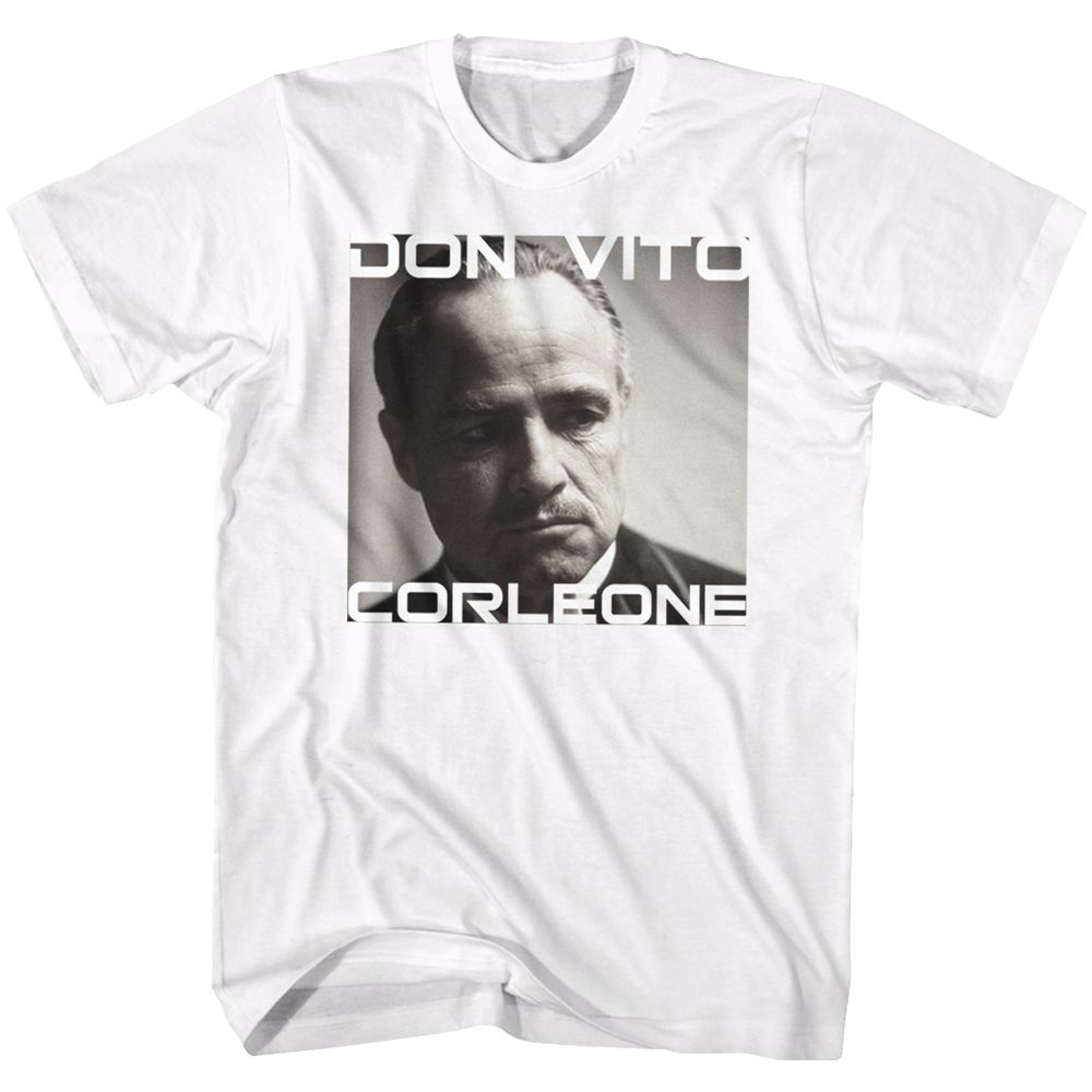 GODFATHER-DON VITO-WHITE ADULT S/S TSHIRT