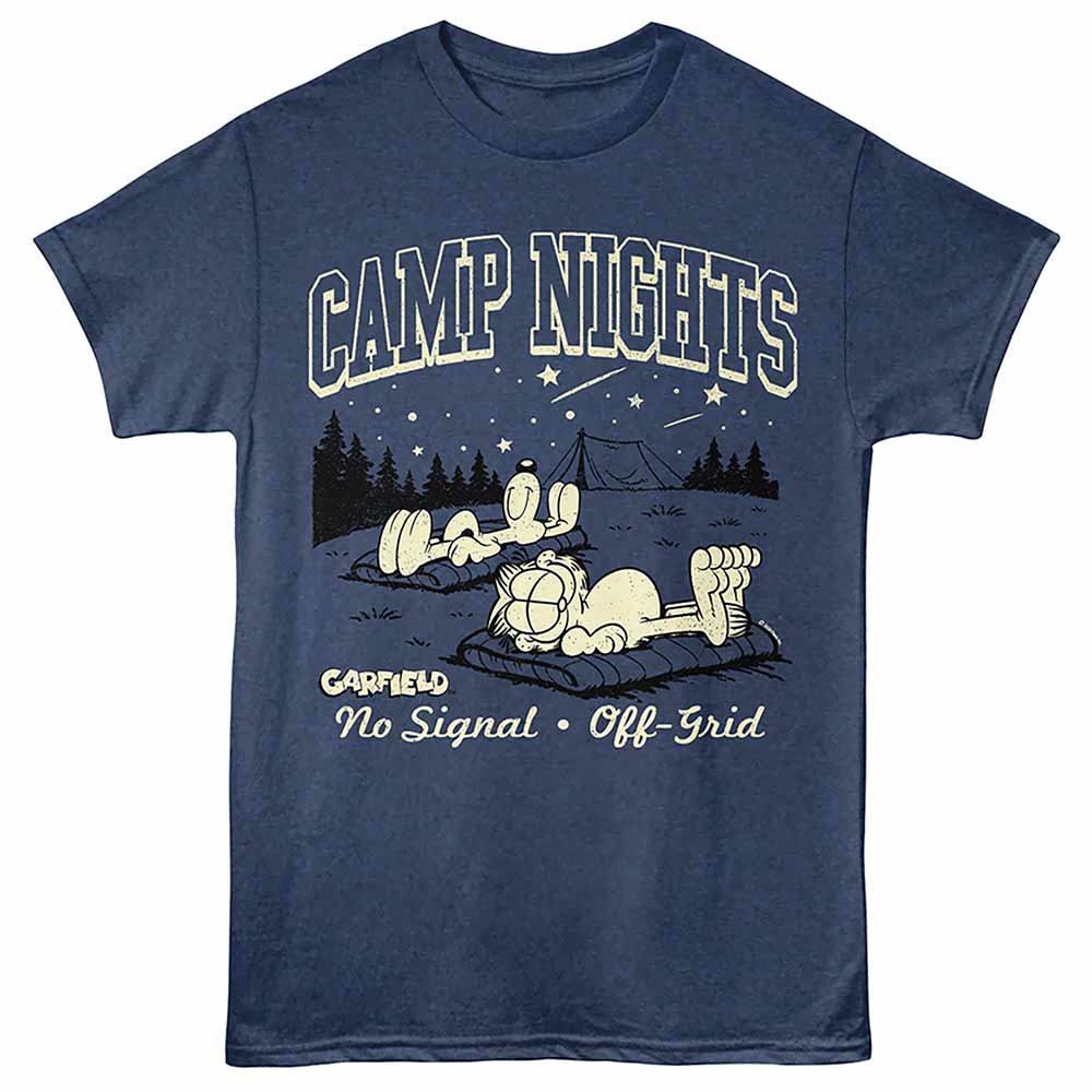 Garfield Camp Nights Adult T-Shirt