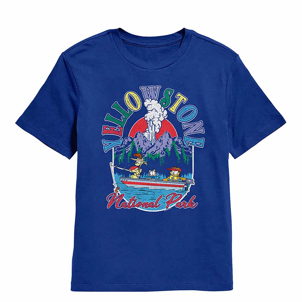 Garfield Yellowstone Fishing Kids T-Shirt