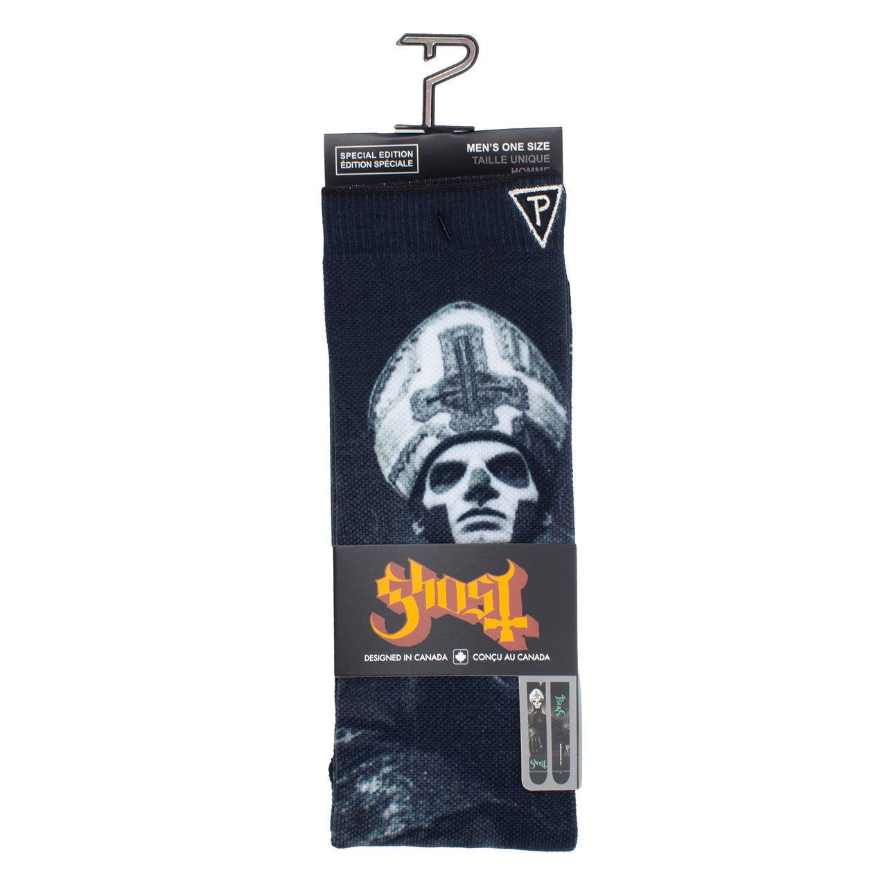 GHOST PAPA EMERITUS TEAL SOCKS, 1 PAIR
