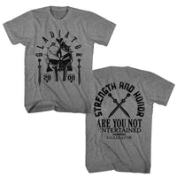 Thumbnail for GLADIATOR-GLADIATOR ARE YOU NOT ENTERTAINED-GRAPHITE HEATHER ADULT S/S TSHIRT