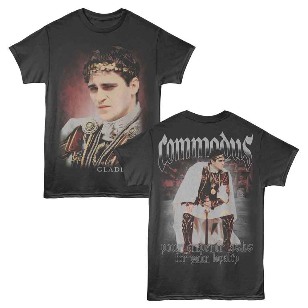 GLADIATOR-GLADIATOR COMMODUS F B-SMOKE ADULT S/S TSHIRT ***F&B***