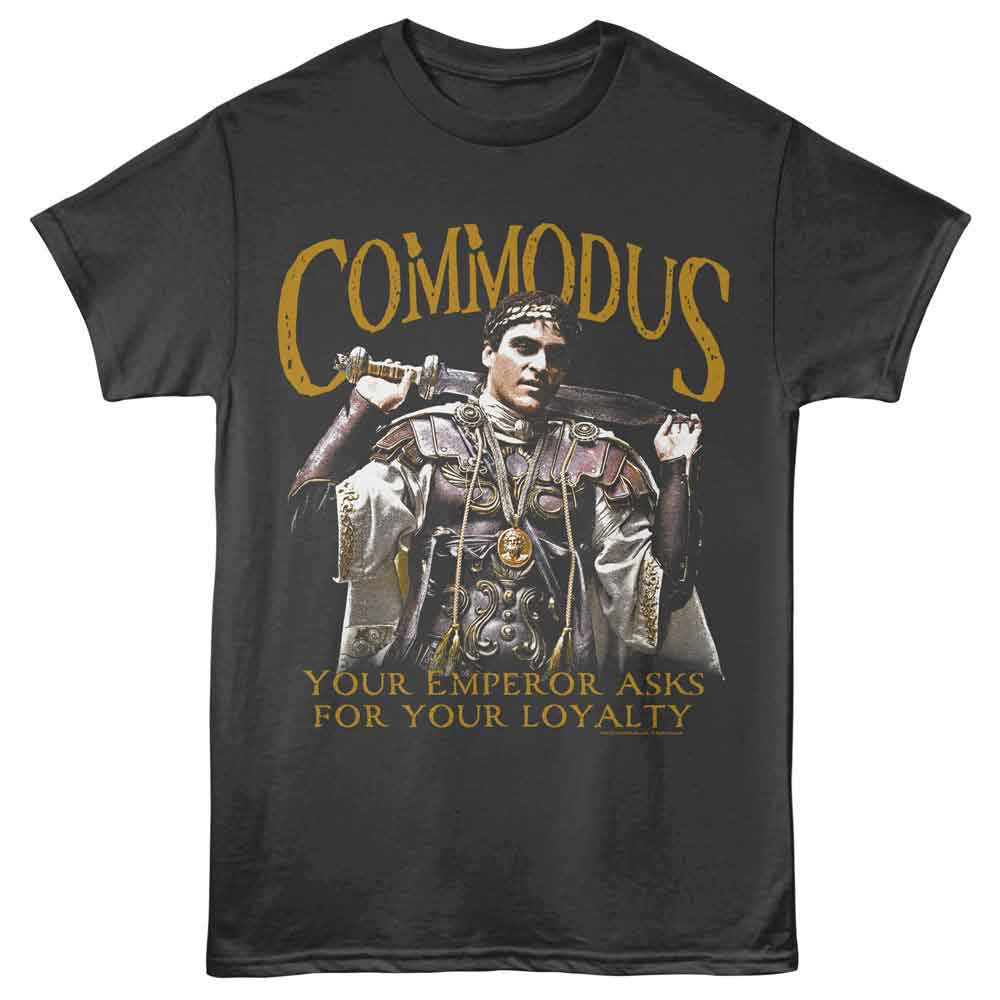 GLADIATOR-GLADIATOR YOUR EMPEROR ASKS-SMOKE ADULT S/S TSHIRT