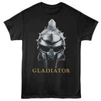 Thumbnail for GLADIATOR-GLADIATOR HELMET AND LOGO-BLACK ADULT S/S TSHIRT