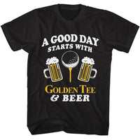 Thumbnail for GOLDEN TEE-GOLDEN TEE A GOOD DAY-BLACK ADULT S/S TSHIRT