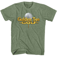 Thumbnail for GOLDEN TEE-GOLDEN TEE LOGO-MILITARY GREEN HEATHER ADULT S/S TSHIRT