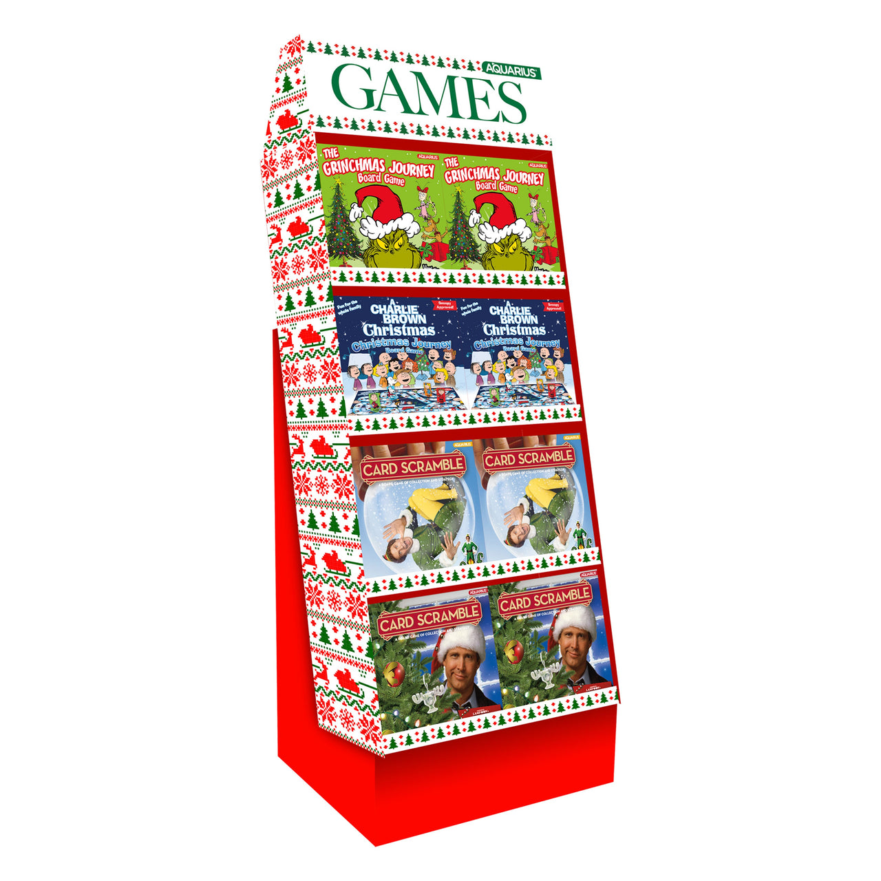 24 Unit Assorted Christmas Board Game Pre-pack – 1 PC PPK