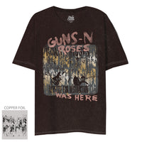 Thumbnail for GUNS N ROSES THREE SKELETONS MINERAL WASH MARRON OVERSIZED JUNIORS TSHIRT