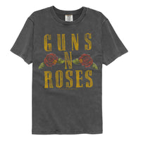 Thumbnail for GUNS N ROSES-GNR LOGO AND ROSES-PEPPER COMFORT COLOR ADULT S/S TSHIRT