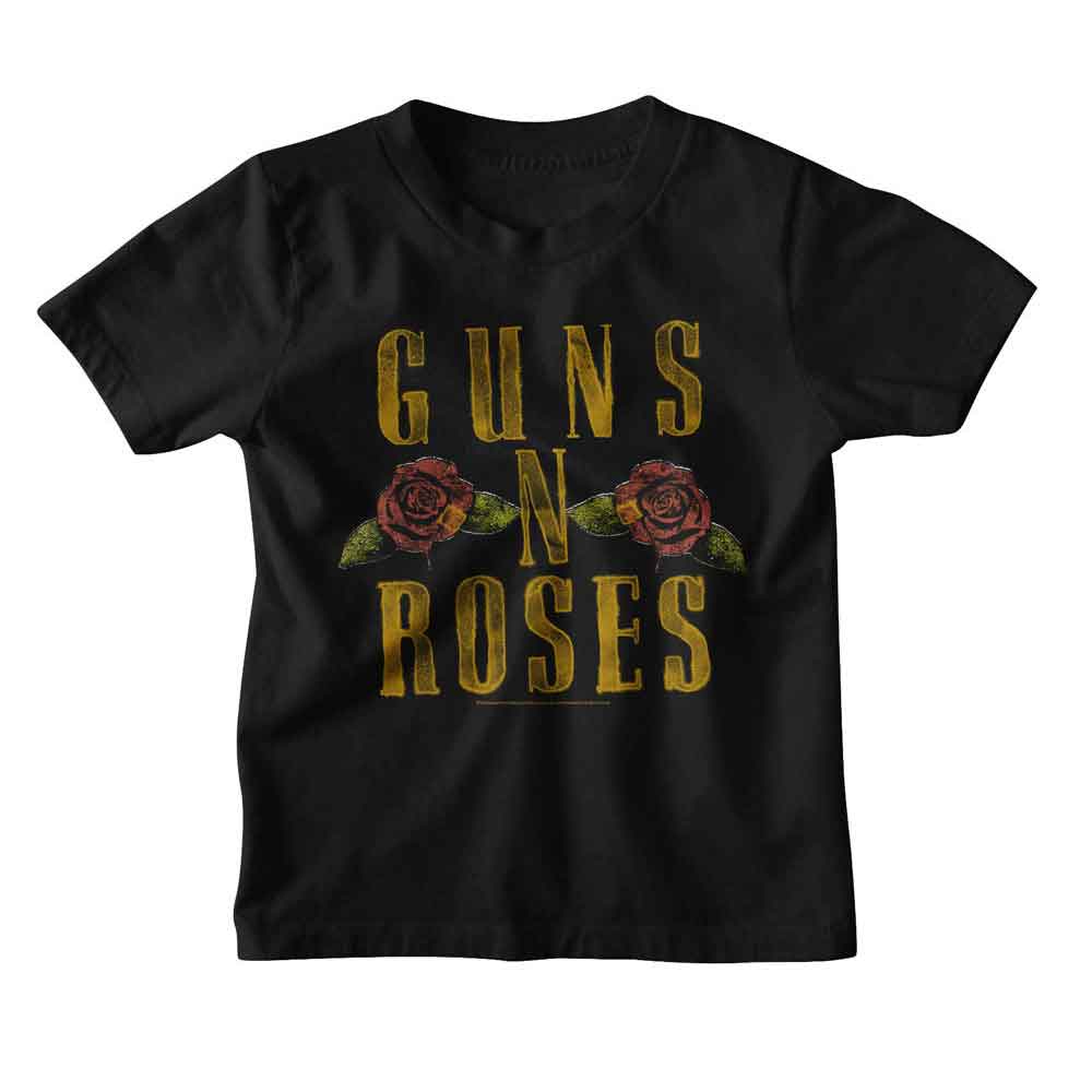 Guns N Roses - Logo And Roses Youth T-Shirt