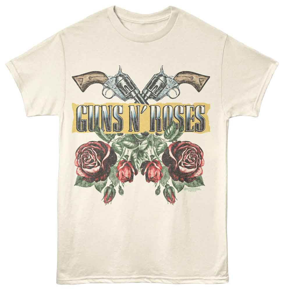 GUNS N ROSES-GNR ROSES AND GUNS-NATURAL ADULT S/S TSHIRT