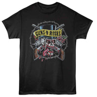 Thumbnail for GUNS N ROSES-GNR CLOWN SKULL AND PISTOLS-BLACK ADULT S/S TSHIRT