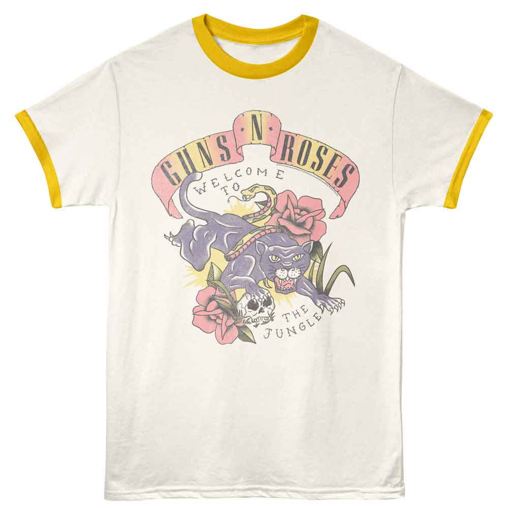 Guns N Roses - Tattoo Style Jungle Ringer Tee