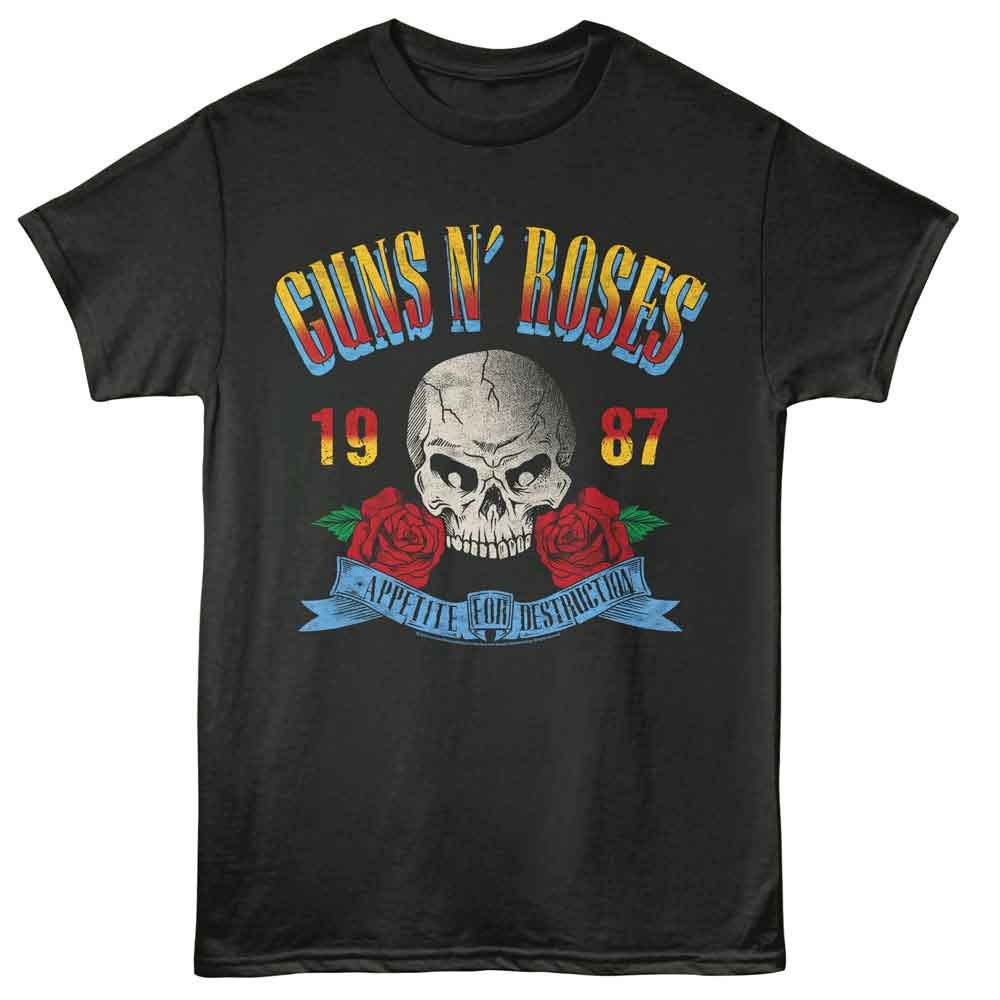 GUNS N ROSES-GNR AFD 87-SMOKE ADULT S/S TSHIRT