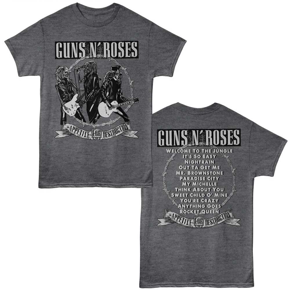 Guns N Roses - Appetite Songs T-Shirt