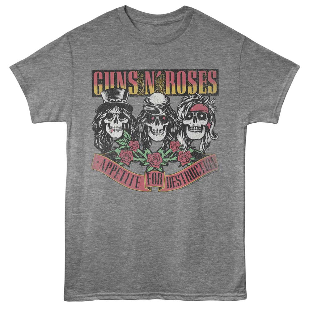 Guns N Roses - Gnr Appetite Skulls T-Shirt