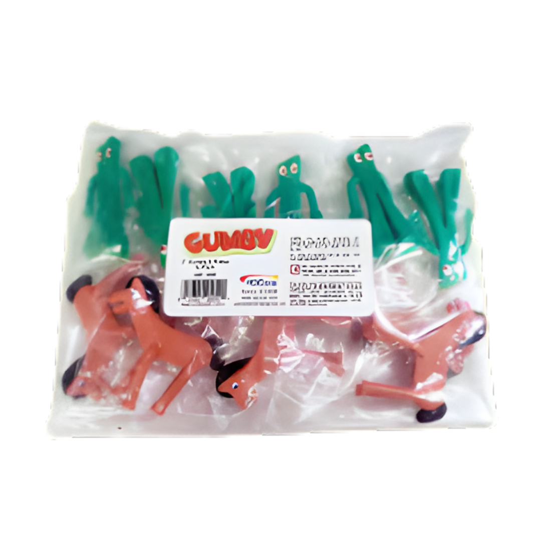 Gumby & Pokey 3" Bendable Figures - 12-Pack Bulk Set