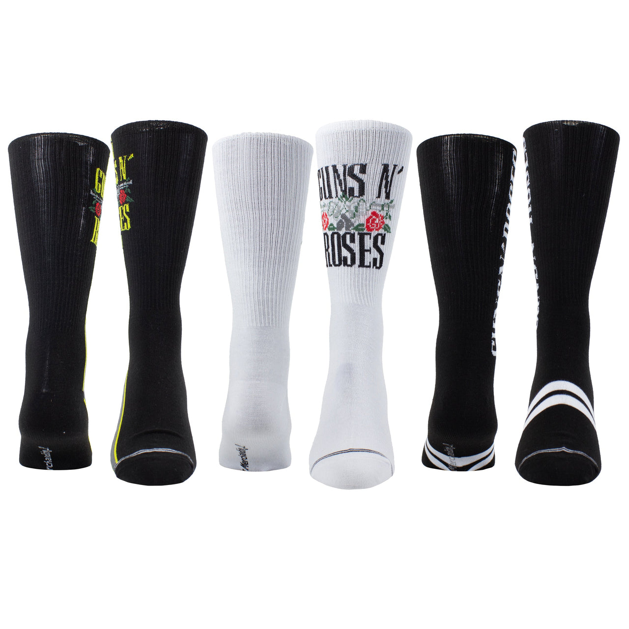 GUNS 'N ROSES GUITAR TIN SOCK BOX, 3 PAIR