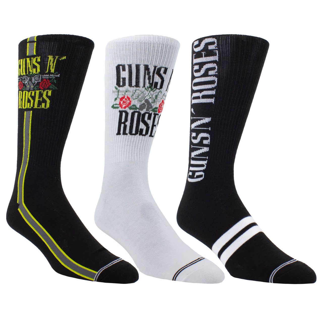GUNS 'N ROSES GUITAR TIN SOCK BOX, 3 PAIR