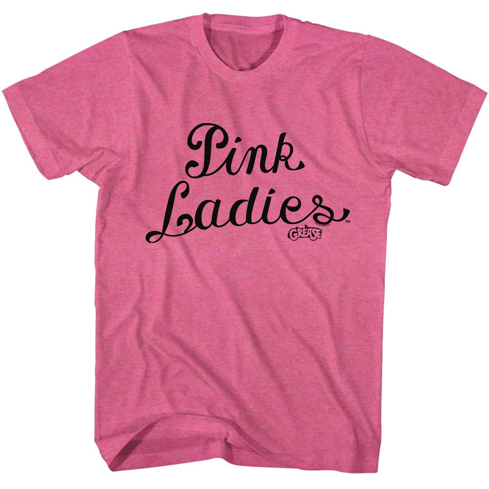 GREASE-GREASE P LADIES-RETRO PINK HEATHER ADULT S/S TSHIRT