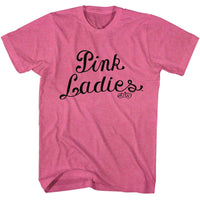 Thumbnail for GREASE-GREASE P LADIES-RETRO PINK HEATHER ADULT S/S TSHIRT