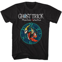 Thumbnail for GHOST TRICK-GHOST TRICK CHARACTERS AND CLOCK-BLACK ADULT S/S TSHIRT