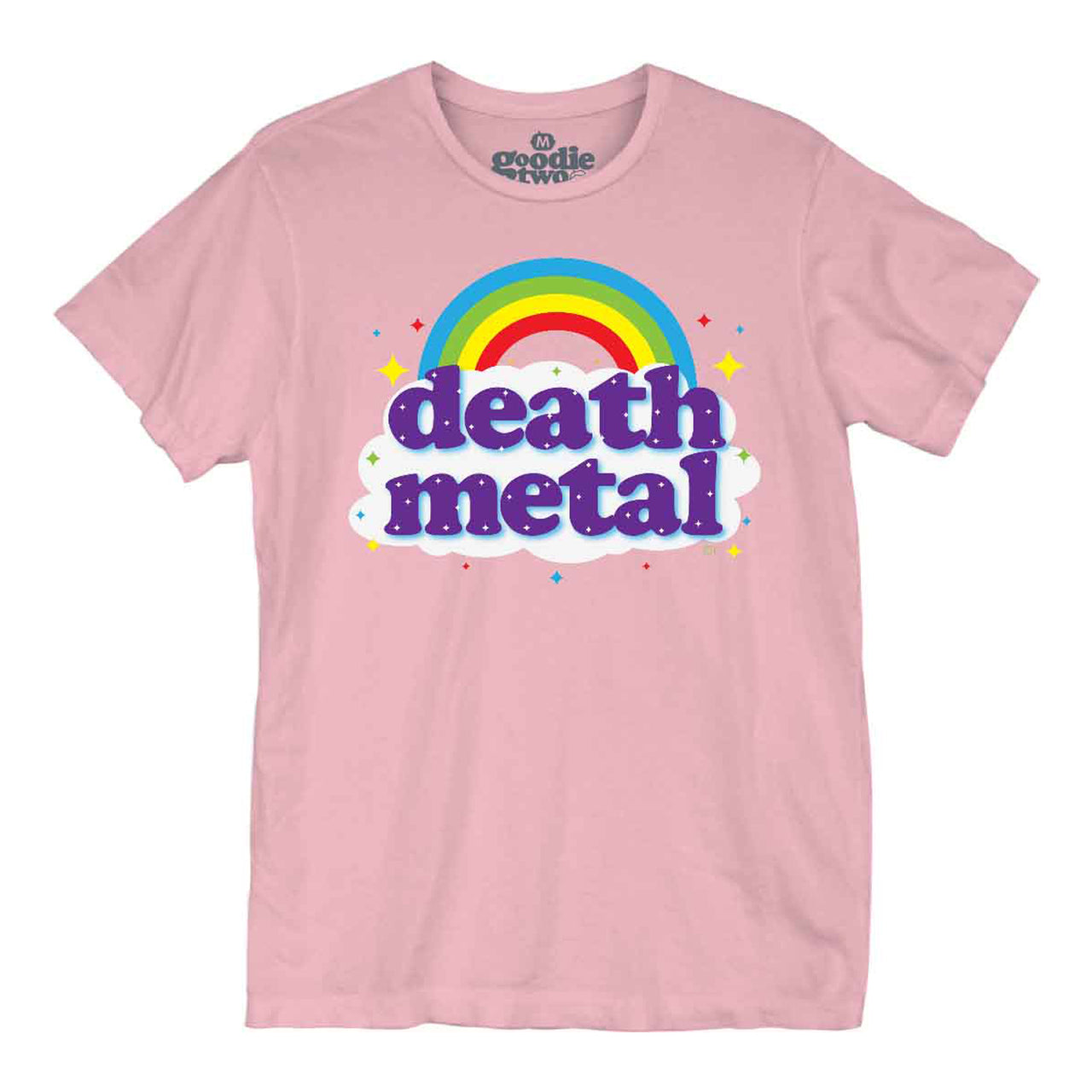 DEATH METAL LIGHT PINK UNISEX TSHIRT
