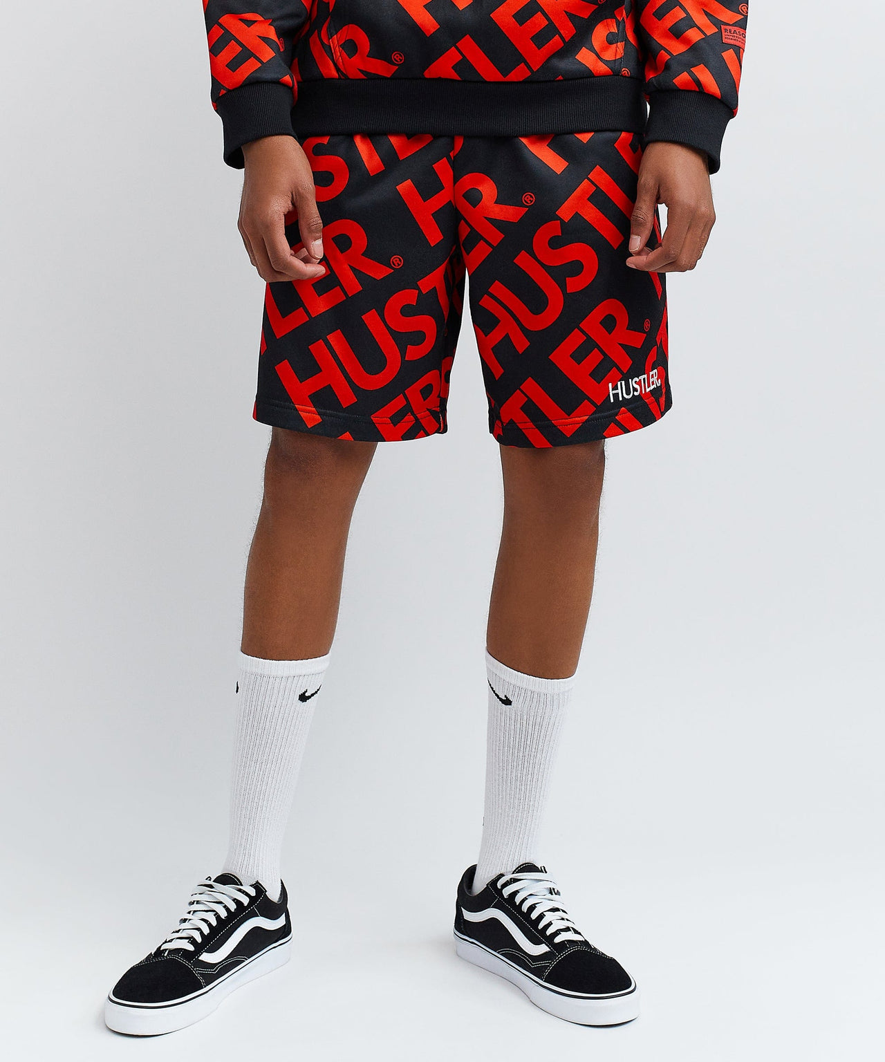 Hustler District Hood And Short Set