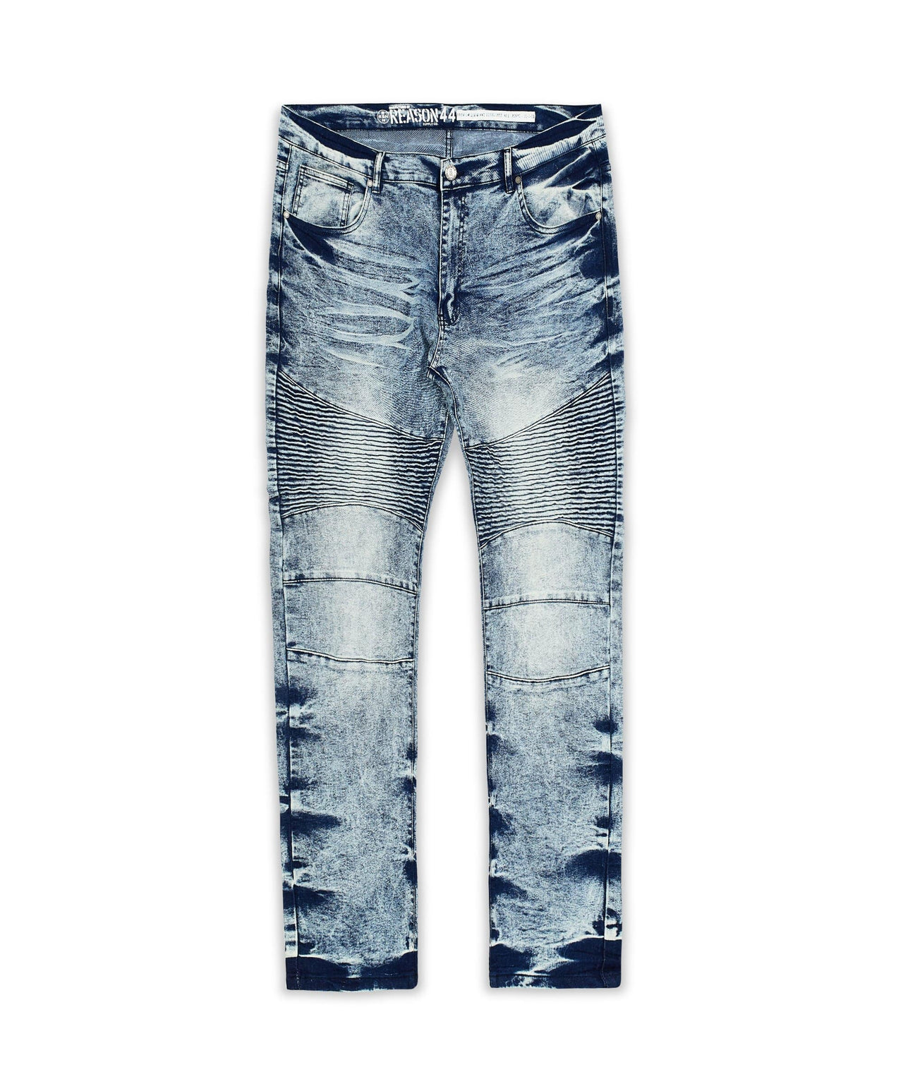 Splatter Plus Size Denim Jeans - Blue