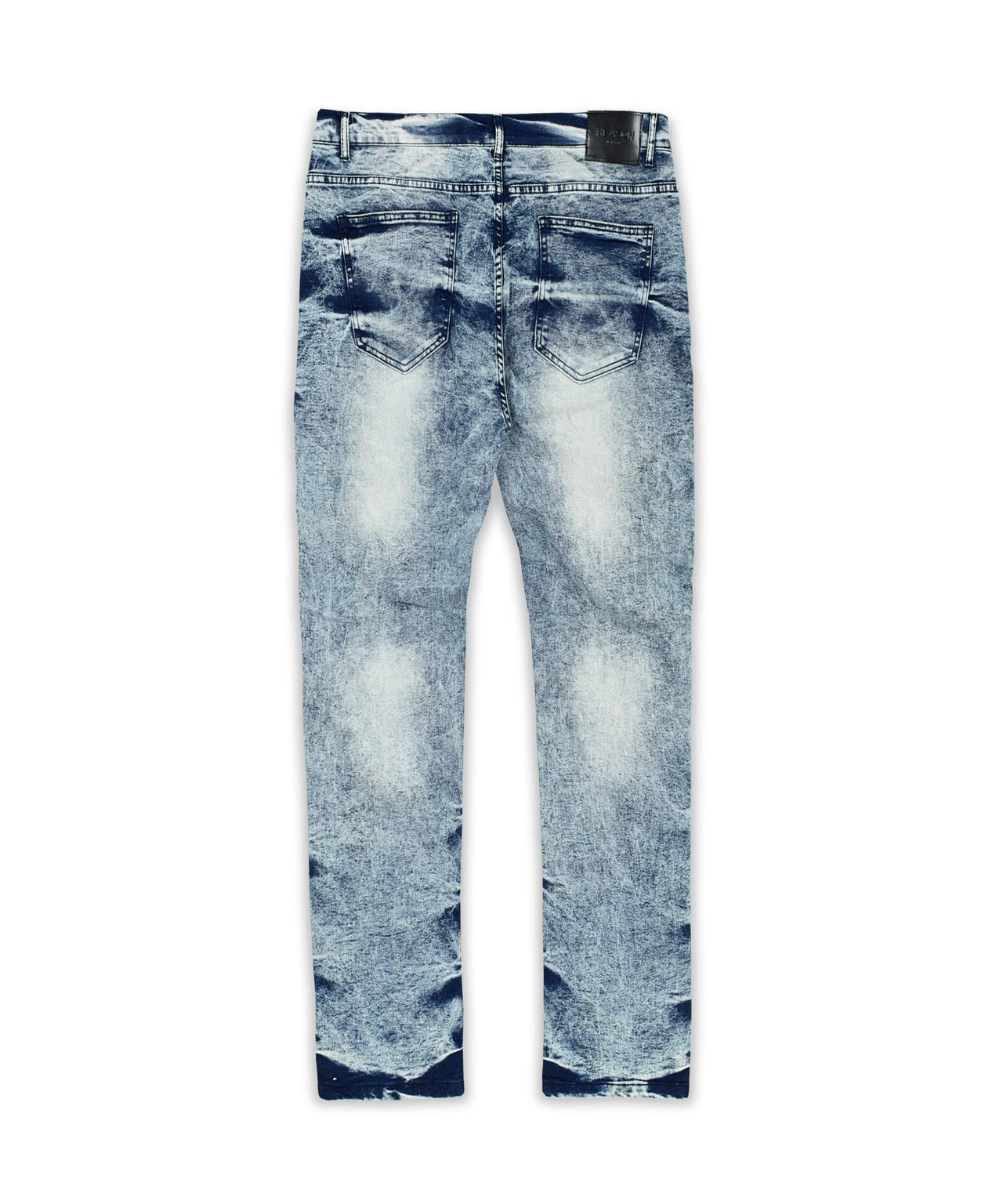 Splatter Plus Size Denim Jeans - Blue