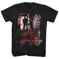 Thumbnail for HALLOWEEN-STAIR TOP-BLACK ADULT S/S TSHIRT