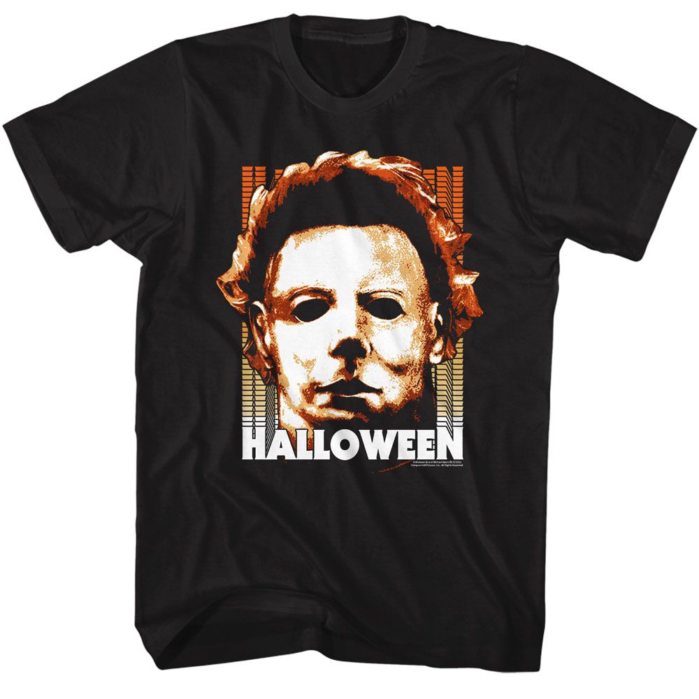 HALLOWEEN-HALLOWEEN MULTIPLE LOGOS-BLACK ADULT S/S TSHIRT