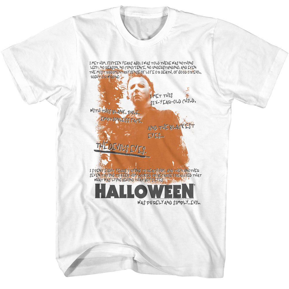 HALLOWEEN-HALLOWEEN HANDWRITTEN-WHITE ADULT S/S TSHIRT