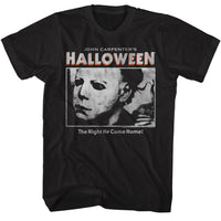 Thumbnail for HALLOWEEN-HALLOWEEN LOGO AND PHOTO-BLACK ADULT S/S TSHIRT